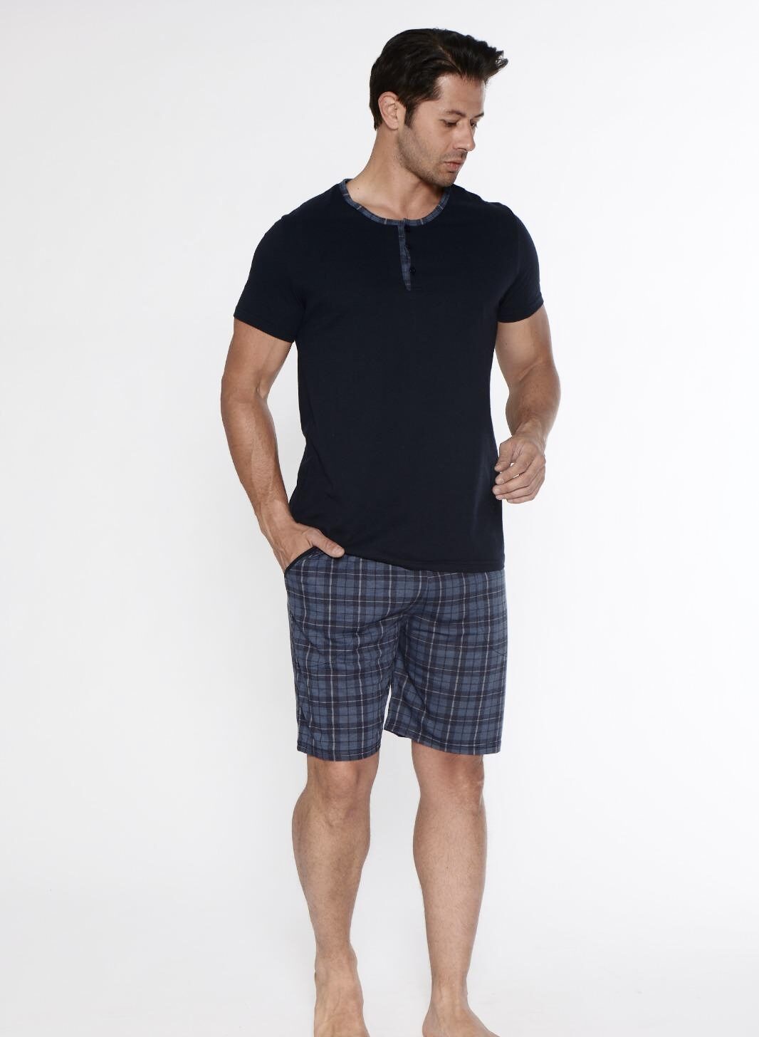 Morella Piżama Męska Bawełna Krótki Rękaw Szorty Kod;1012 Rozmiary: M-L-XL-XXL