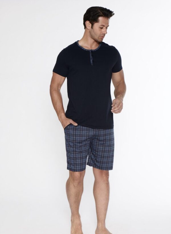 Morella Piżama Męska Bawełna Krótki Rękaw Szorty Kod;1012 Rozmiary: M-L-XL-XXL - zdjęcie 3