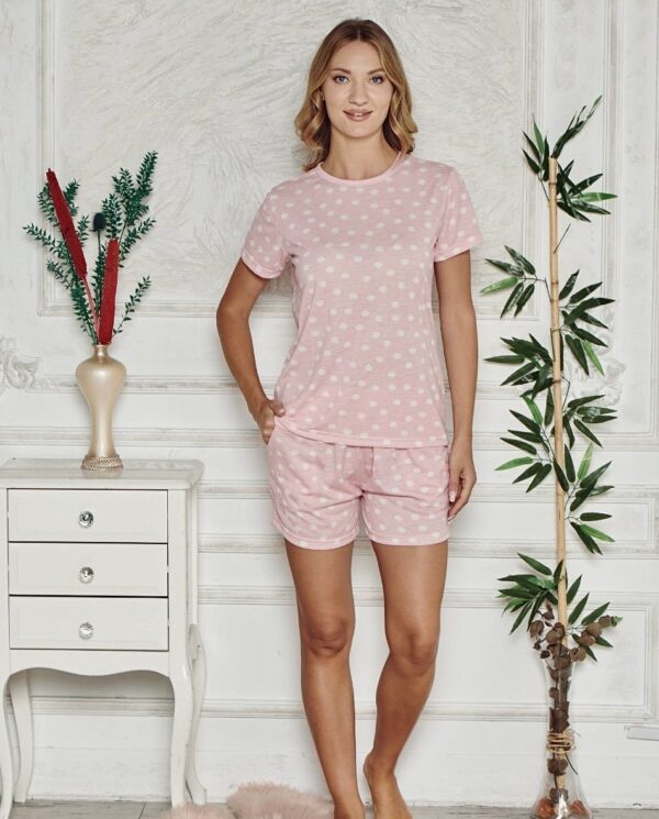 Piżama Damska Krótki Rękaw Szorty Morella kod;5007 Rozmiar; M-L-XL-2XL - zdjęcie 3
