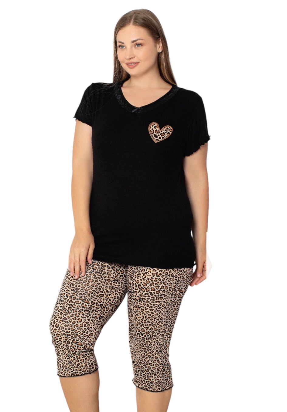 Piżama Damska z Wiskozy Morella PREMIUM Duże rozmiary kod;2000 Rozmiar; 2XL-3XL-4XL