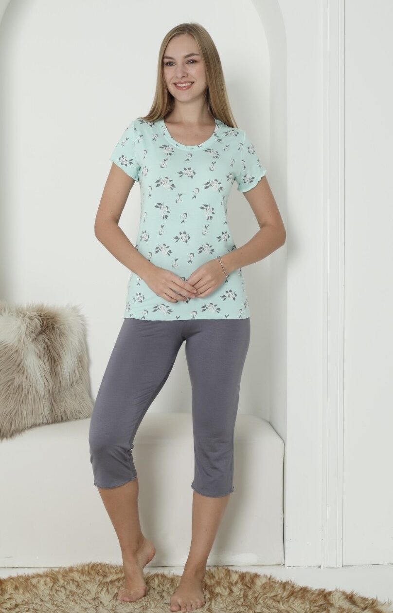 Piżama Damska z Wiskozy Morella PREMIUM kod;1003 Rozmiar; M-L-XL-XXL - zdjęcie 2