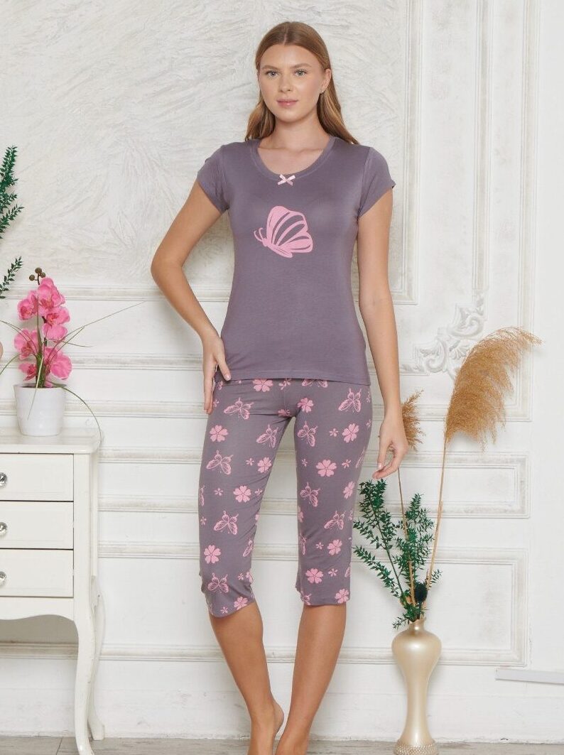 Piżama Damska z Wiskozy Morella PREMIUM kod;1005 Rozmiar; M-L-XL-XXL - zdjęcie 1