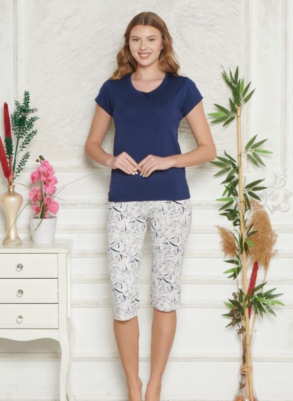 Piżama Damska z Wiskozy Morella PREMIUM kod;1009 Rozmiar; M-L-XL-XXL - zdjęcie 2