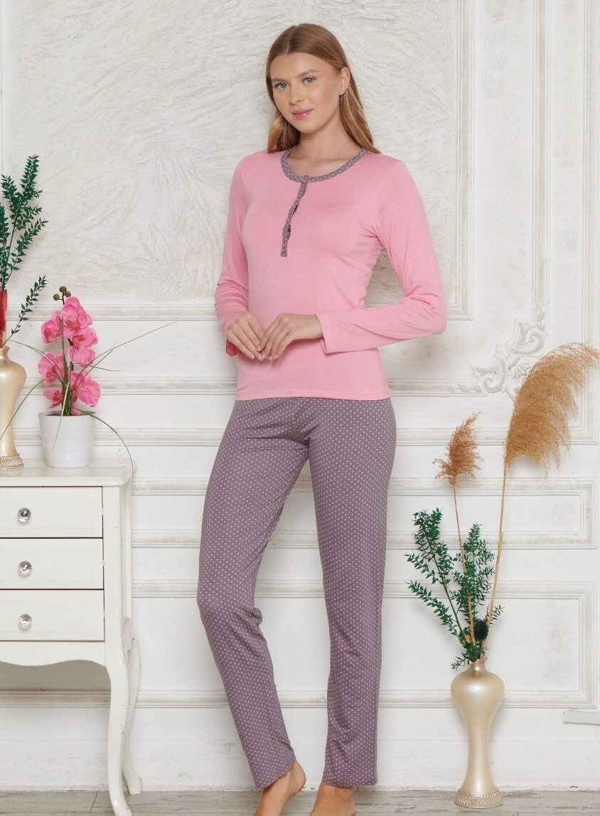 Piżama Damska z Wiskozy Morella PREMIUM kod;7500 Rozmiar; M-L-XL-XXL - zdjęcie 1