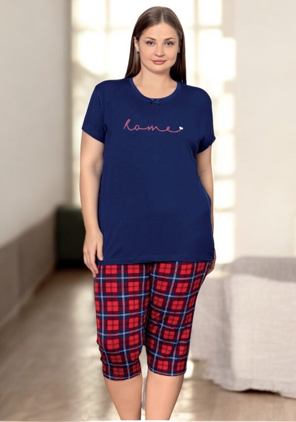 Piżama Damska z Wiskozy Morella PREMIUM Duże rozmiary kod;PR-2015 Rozmiar; 2XL-3XL-4XL - zdjęcie 3