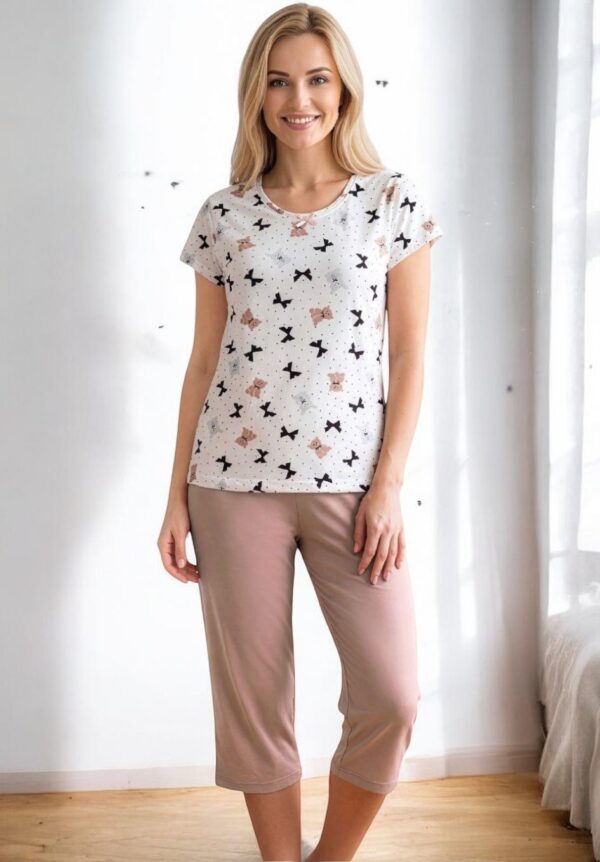 Piżama Damska z Wiskozy Morella PREMIUM kod;PR-1020 Rozmiar; M-L-XL-XXL - zdjęcie 3