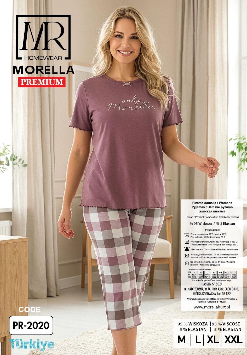 Piżama Damska z Wiskozy Morella PREMIUM kod;PR-2020 Rozmiar; M-L-XL-XXL - zdjęcie 2