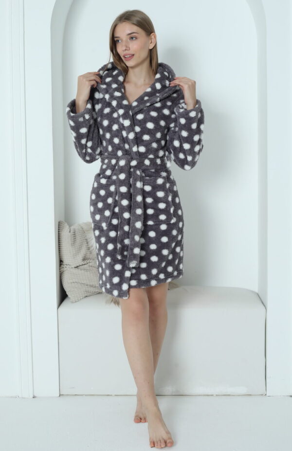 Morella Gold Szlafrok Damski Krótki z Wellsoftu kod;01-1001 Roz; S/M – L/XL - zdjęcie 6