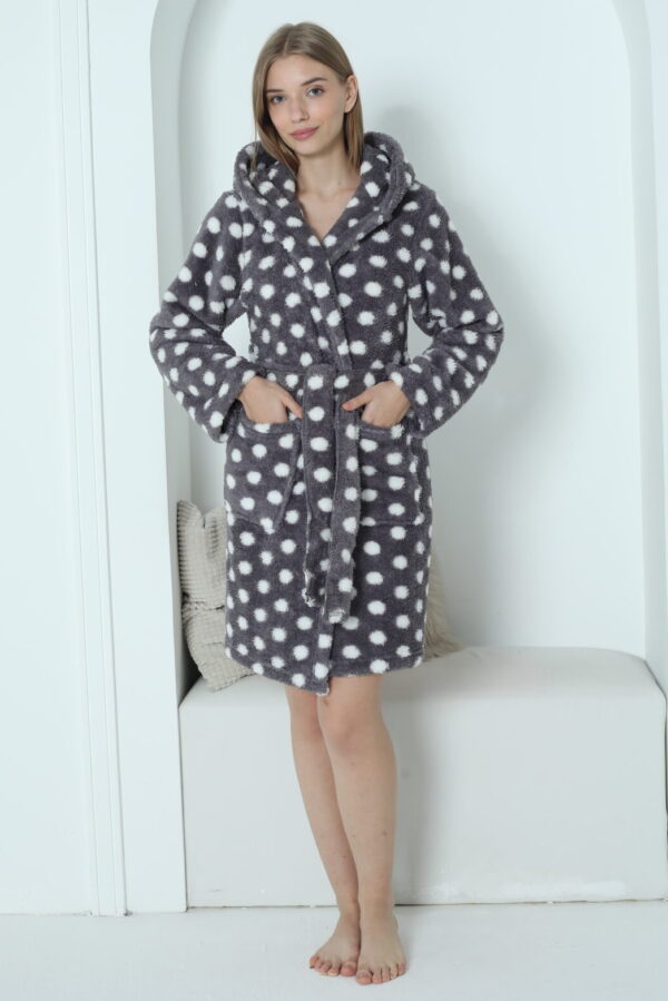 Morella Gold Szlafrok Damski Krótki z Wellsoftu kod;01-1001 Roz; S/M – L/XL - zdjęcie 8