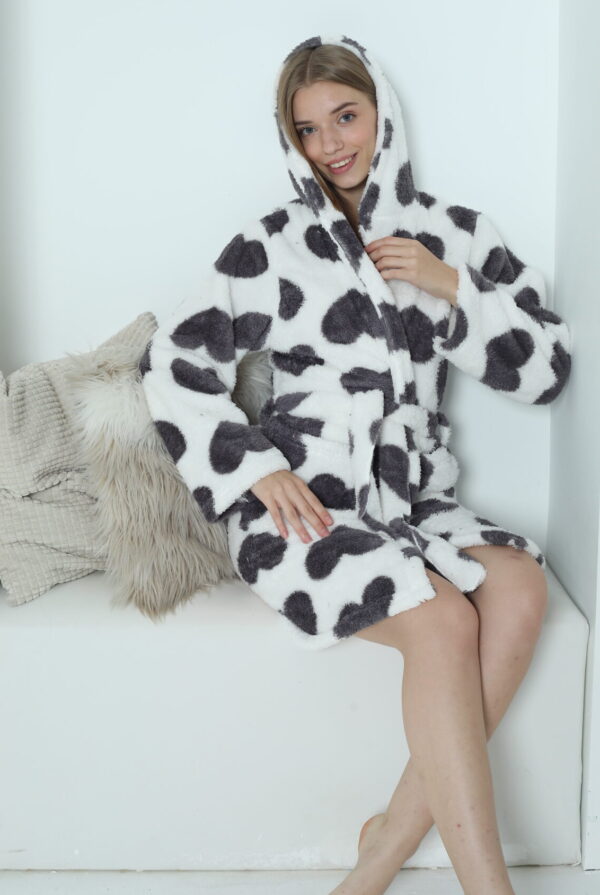 Morella Gold Szlafrok Damski Krótki z Wellsoftu kod;01-1002 Roz; S/M – L/XL - zdjęcie 10