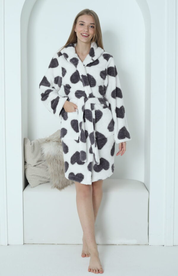 Morella Gold Szlafrok Damski Krótki z Wellsoftu kod;01-1002 Roz; S/M – L/XL - zdjęcie 8