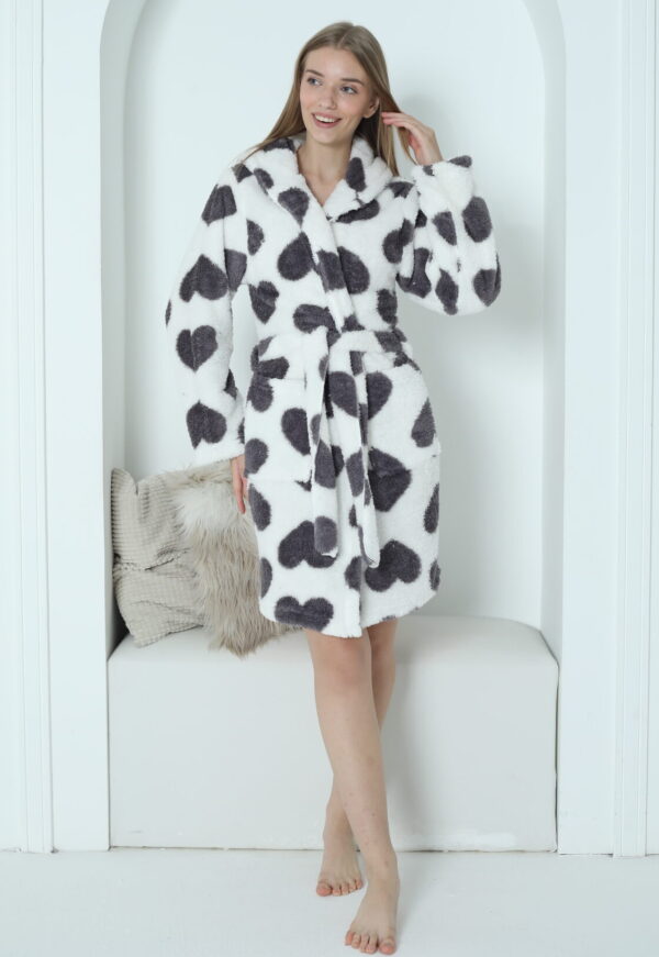 Morella Gold Szlafrok Damski Krótki z Wellsoftu kod;01-1002 Roz; S/M – L/XL - zdjęcie 9